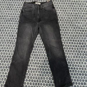 Madewell Slim Demi Boot Black Jean